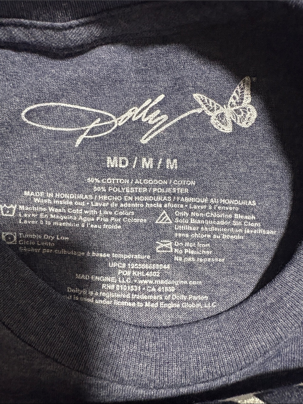Forever Dolly Graphic Tee - Blue with Red and Yellow Accents - Picture 2 of 2